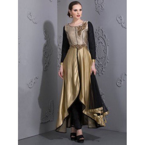 Black and gold outlet indian gown